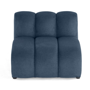 Debbie - module d'assise en tissu texturé - Bleu