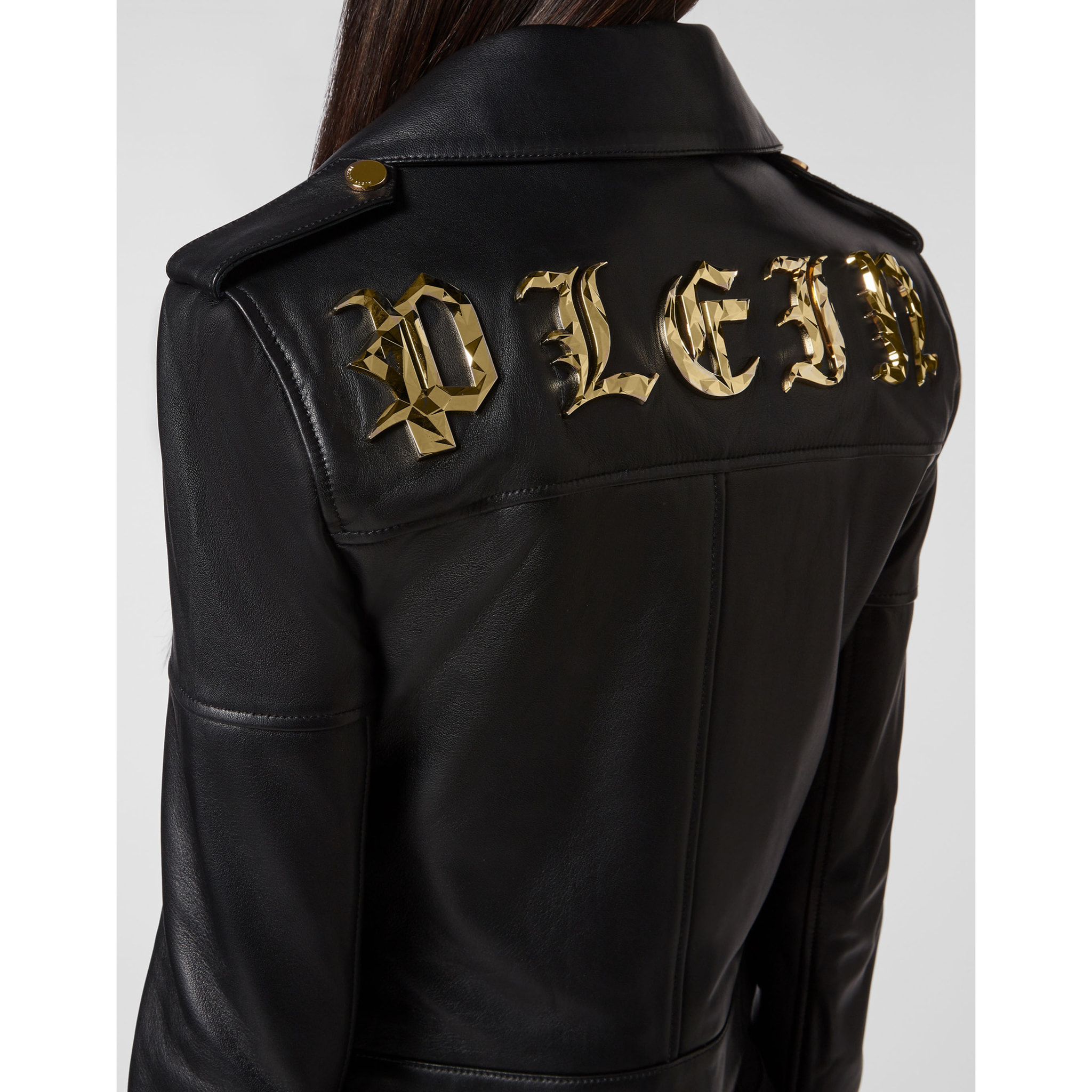 PHILIPP PLEIN Leather Biker