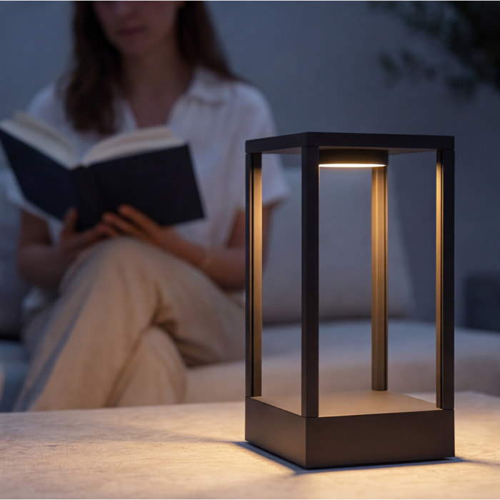 LEDS C4 Baliza Chillout Ip66 Rack Bollard Portable Rechargeable 150X150X300Mm Led 3W Sw