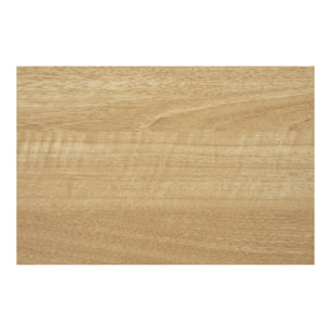 Tavolo bar Fano in melamina naturale con base in metallo nero 70x70x75 cm