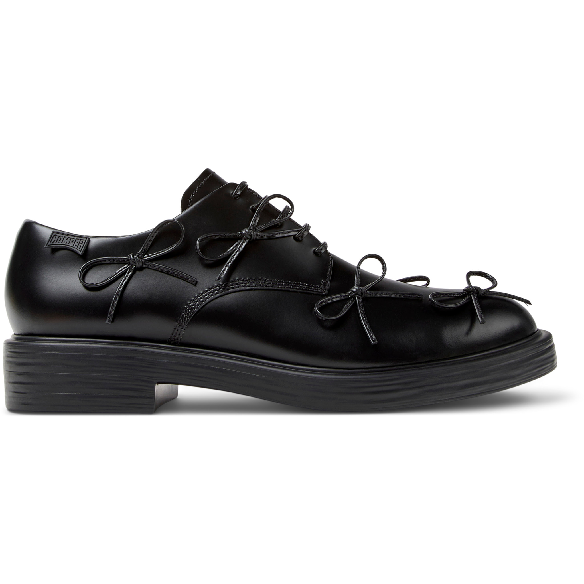 Zapatos de cordones - CAMPER Dean - Negro - Cuero liso