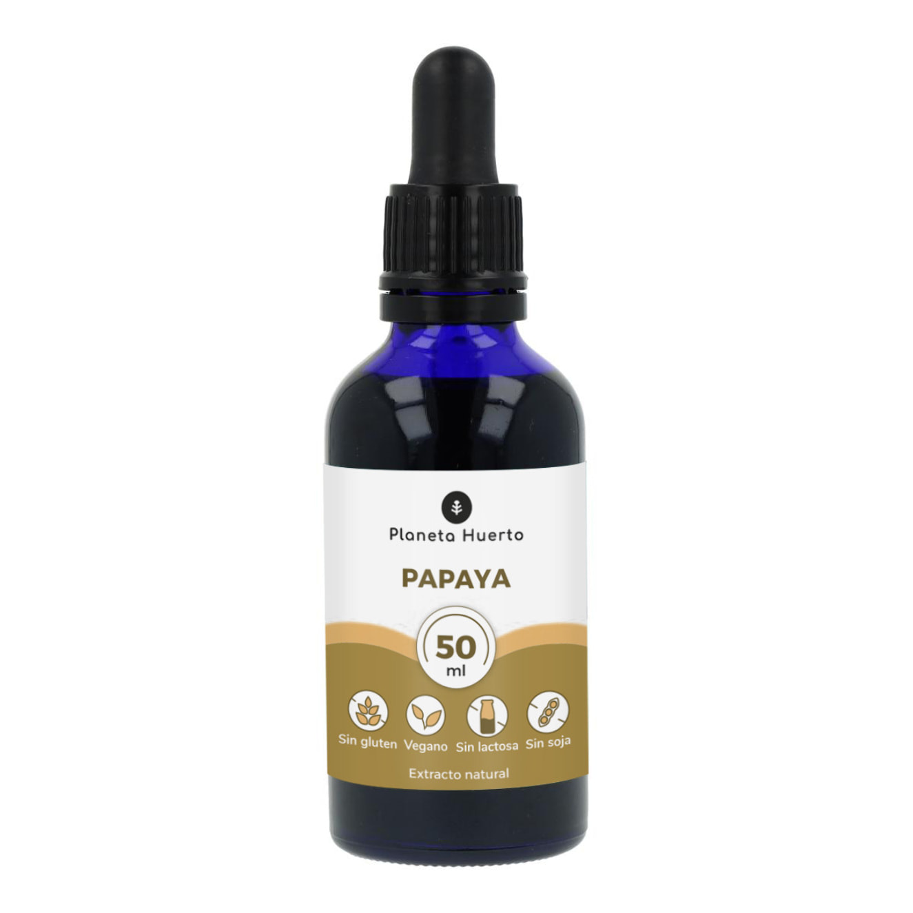 PLANETA HUERTO | Extracto de Papaya 50 ml – Cuidado Natural para Pieles Mixtas y Grasas, Rico en Antioxidantes y Enzimas