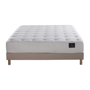 Ensemble Comète - Matelas ressorts ensachés - Sommier Rose Poudré