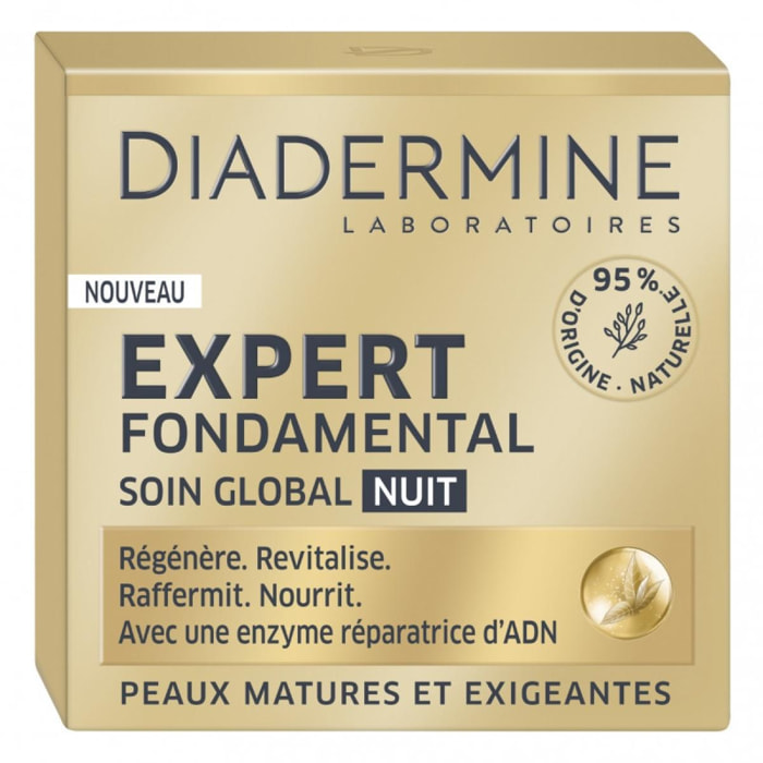 Pack de 2 - Diadermine - Expert Fondamental - Crème de Nuit - Anti-âge - Pot 50 ml