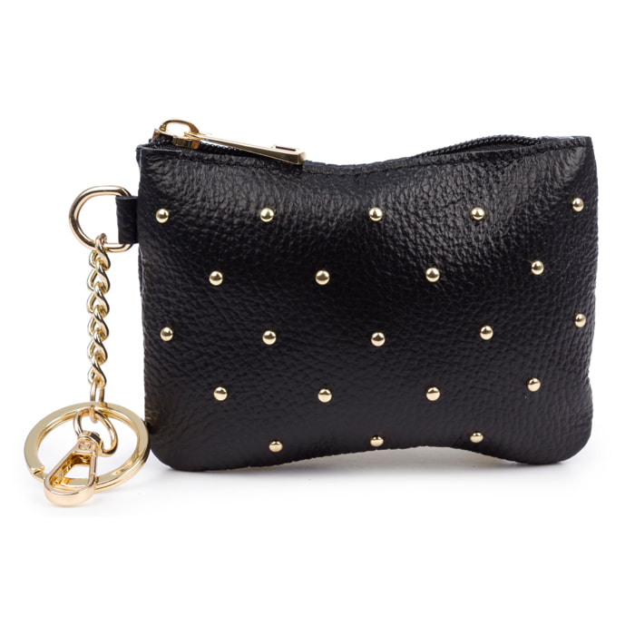 Bellosguardo Portafoglio Donna. In pelle autentica finitura Dollaro con dettagli metallici.