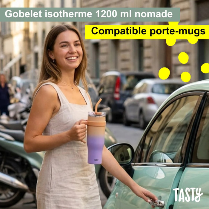 Gobelet isotherme 1200 ml vert sauge Tasty