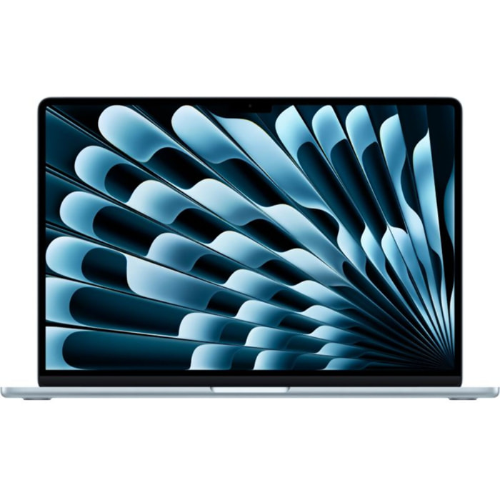 Ordinateur Apple MACBOOK Air 15" Puce M5 CPU 10 / GPU 10 coeurs Mémoire RAM 16Go Stockage 1To SSD Bleu ciel
