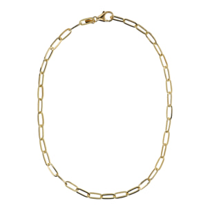 Collana Maglia Ovale placcata Oro Giallo 18Kt - 41cm