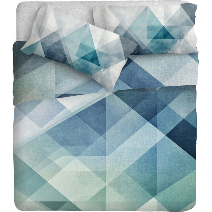 Parure Lenzuola fotografico Piazzato Fine-Art 2 Piazze Disegno Tartan