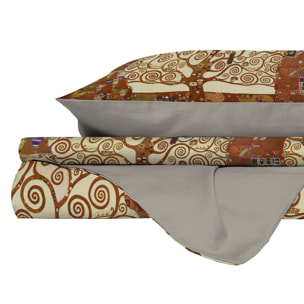 PARURE COPRIPIUMINO ARTE, STAMPA DIGITALE, 100% MICROFIBRA - MATRIMONIALE