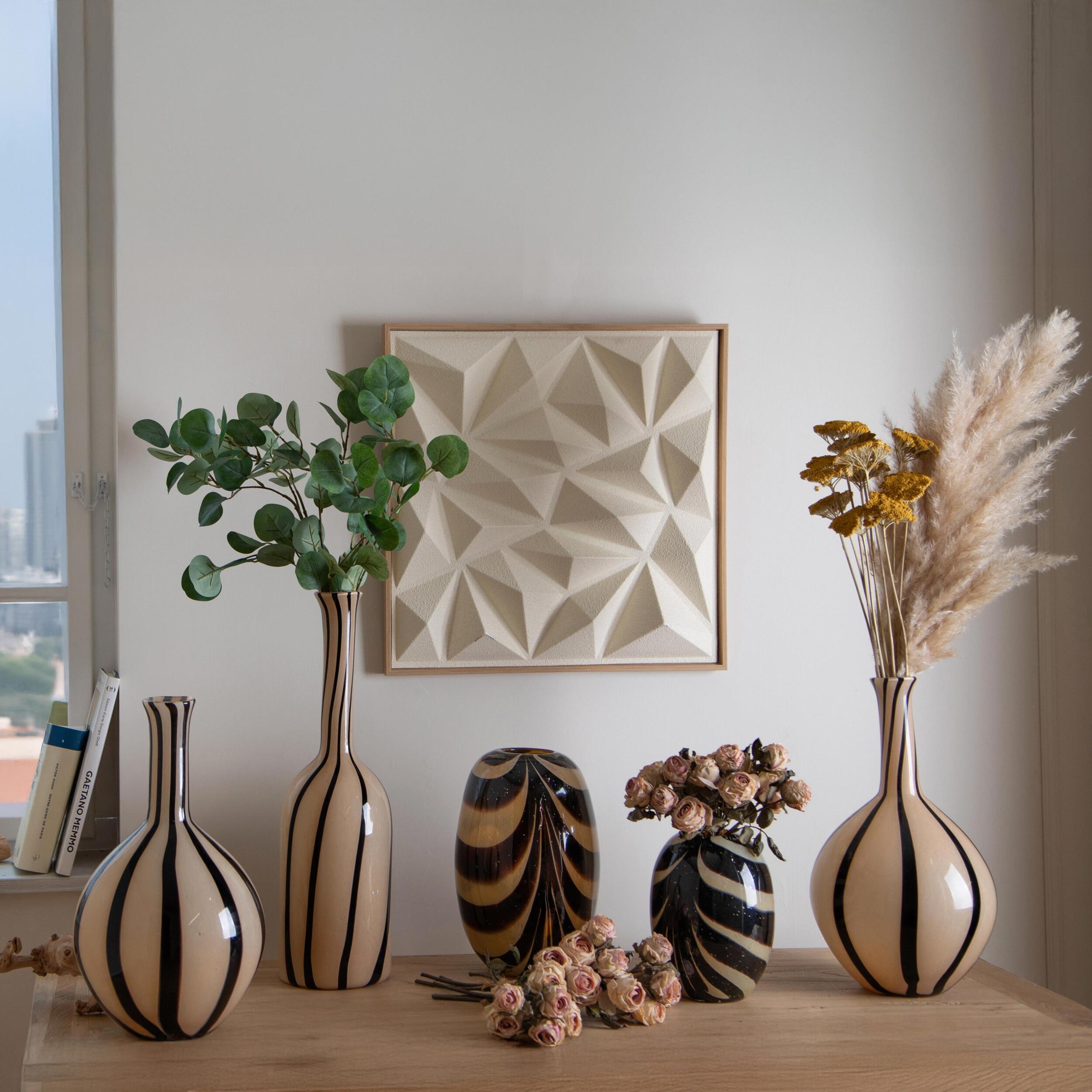 Vaso forma Bottiglia - 22,5xH40x22,5cm - Pezzi 1 - Bianchi Dino SpA