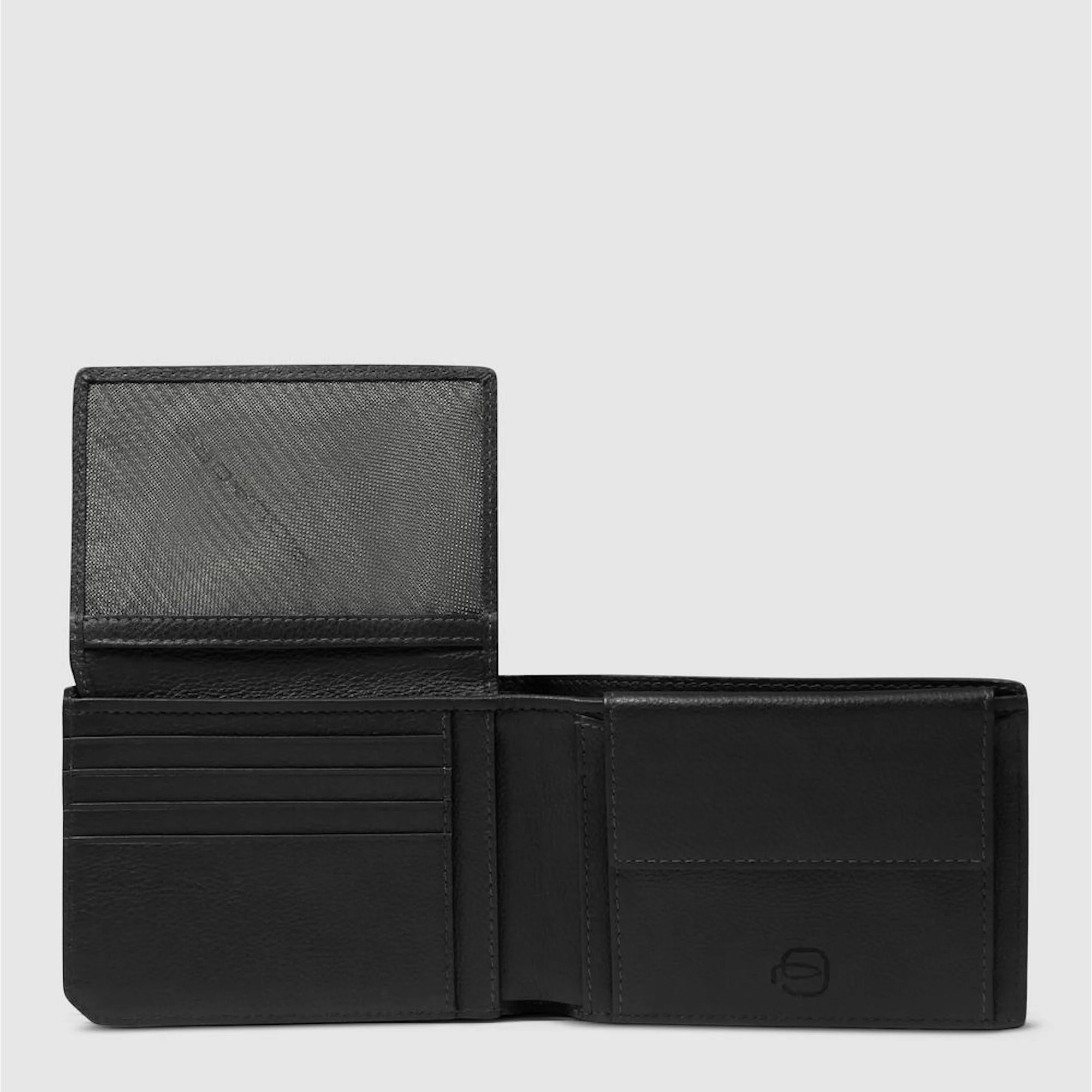 Piquadro Portafogli con porta documenti, portamonete e porta carte di credito con protezione RFID