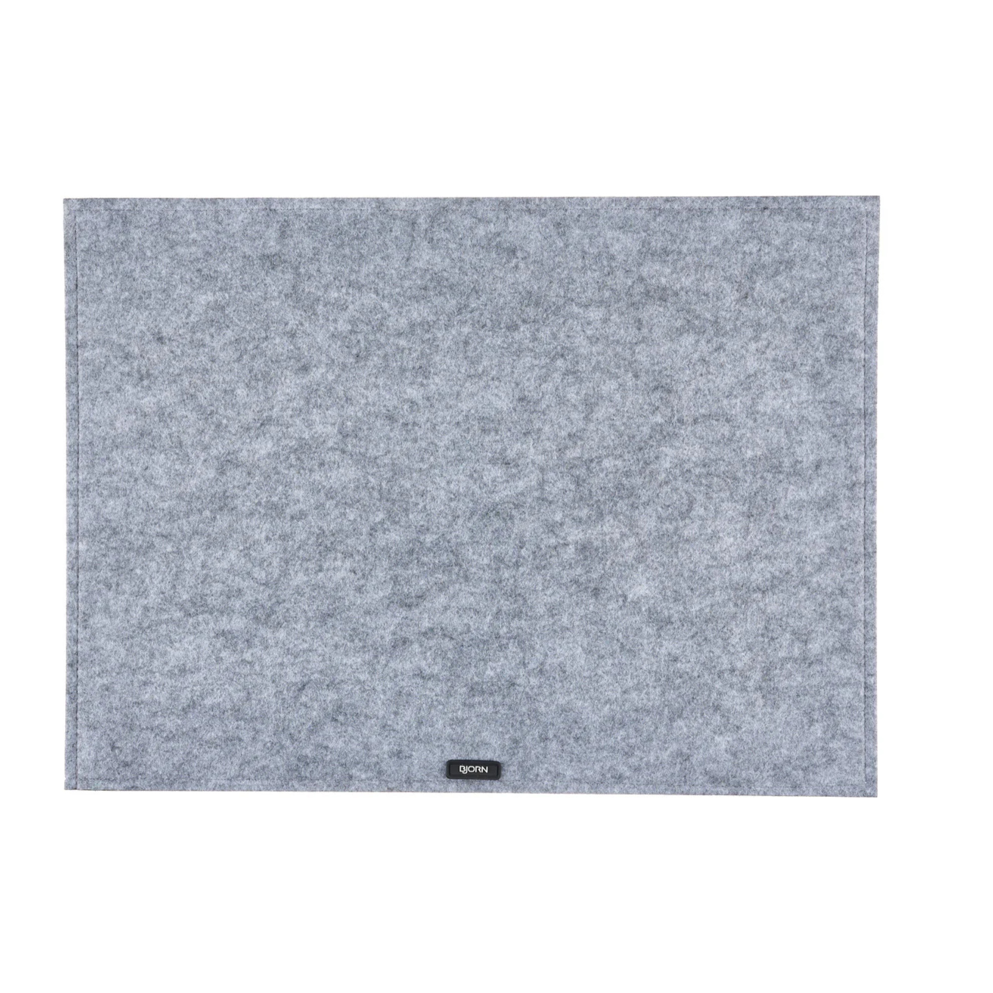 Set de table rectangulaire - 6 pièces - Feutre recyclé gris