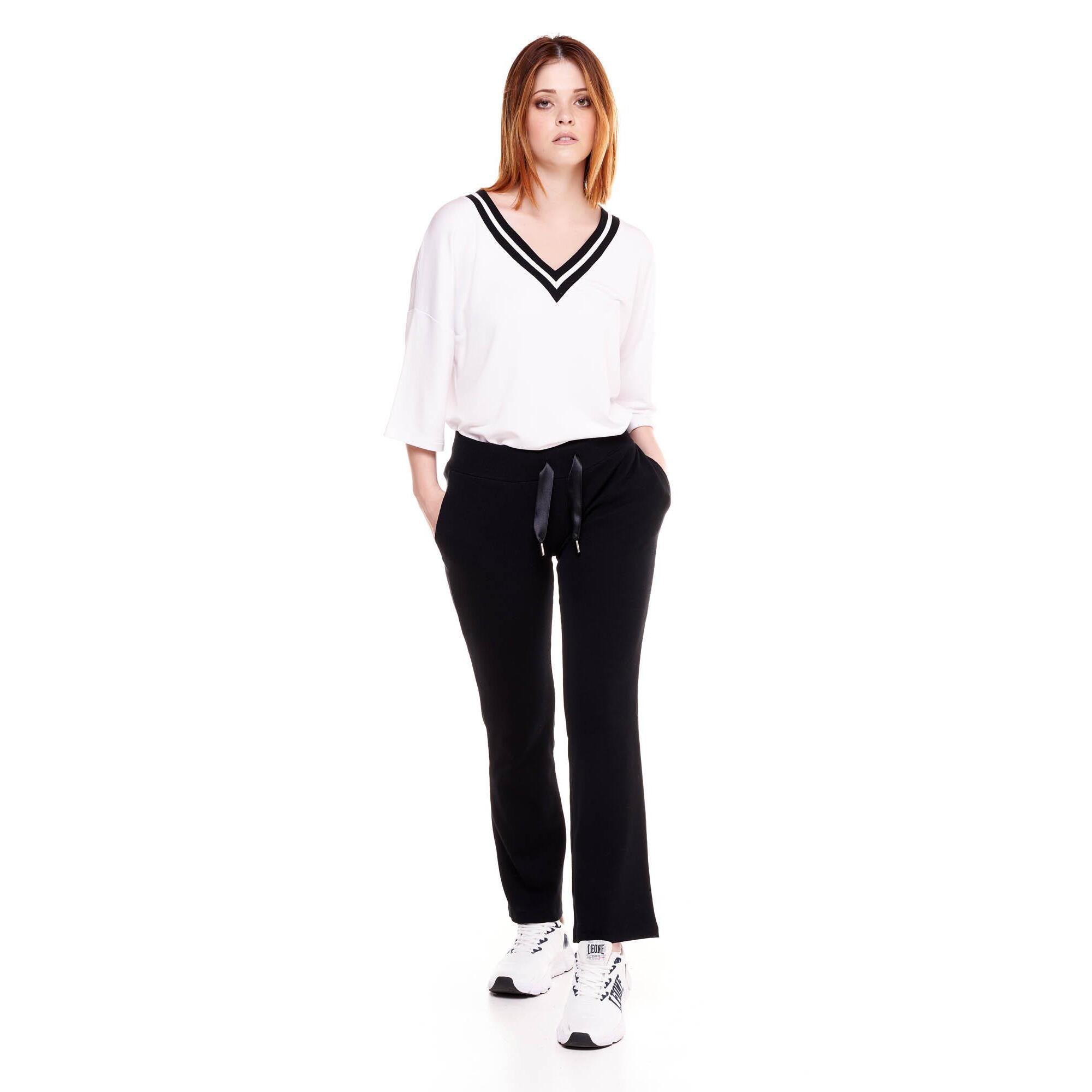 Pantalone da donna costine Black and White