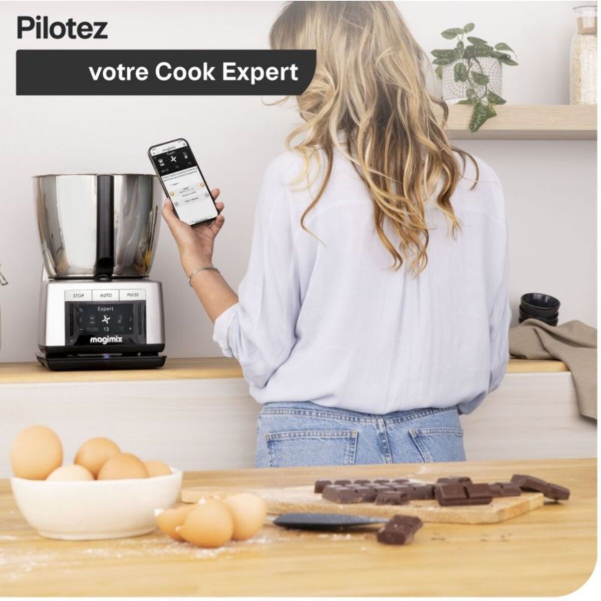 Robot cuiseur MAGIMIX Cook Expert Connect Chrome 18913