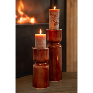 J-Line 2 chandeliers - fer - marron