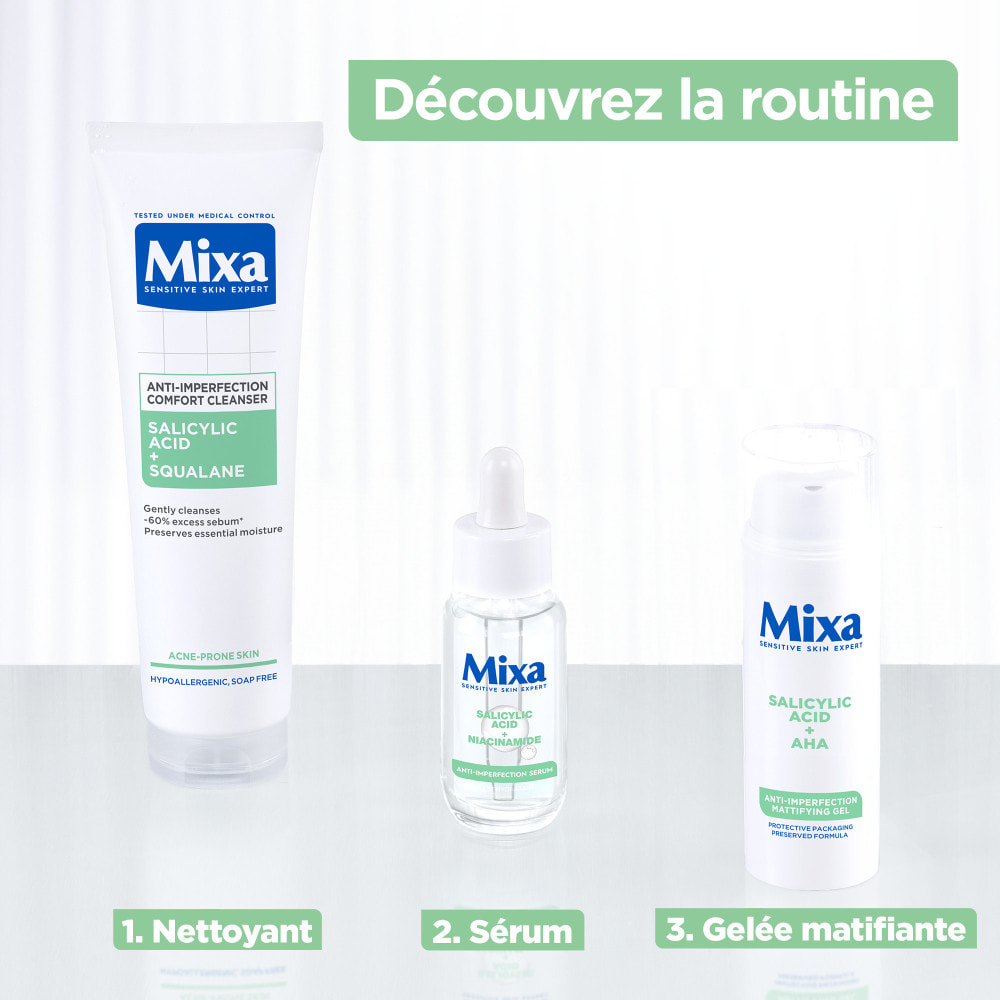 Mixa Lab Nettoyant Confort Anti-imperfections à l’Acide Salicylique 150ml
