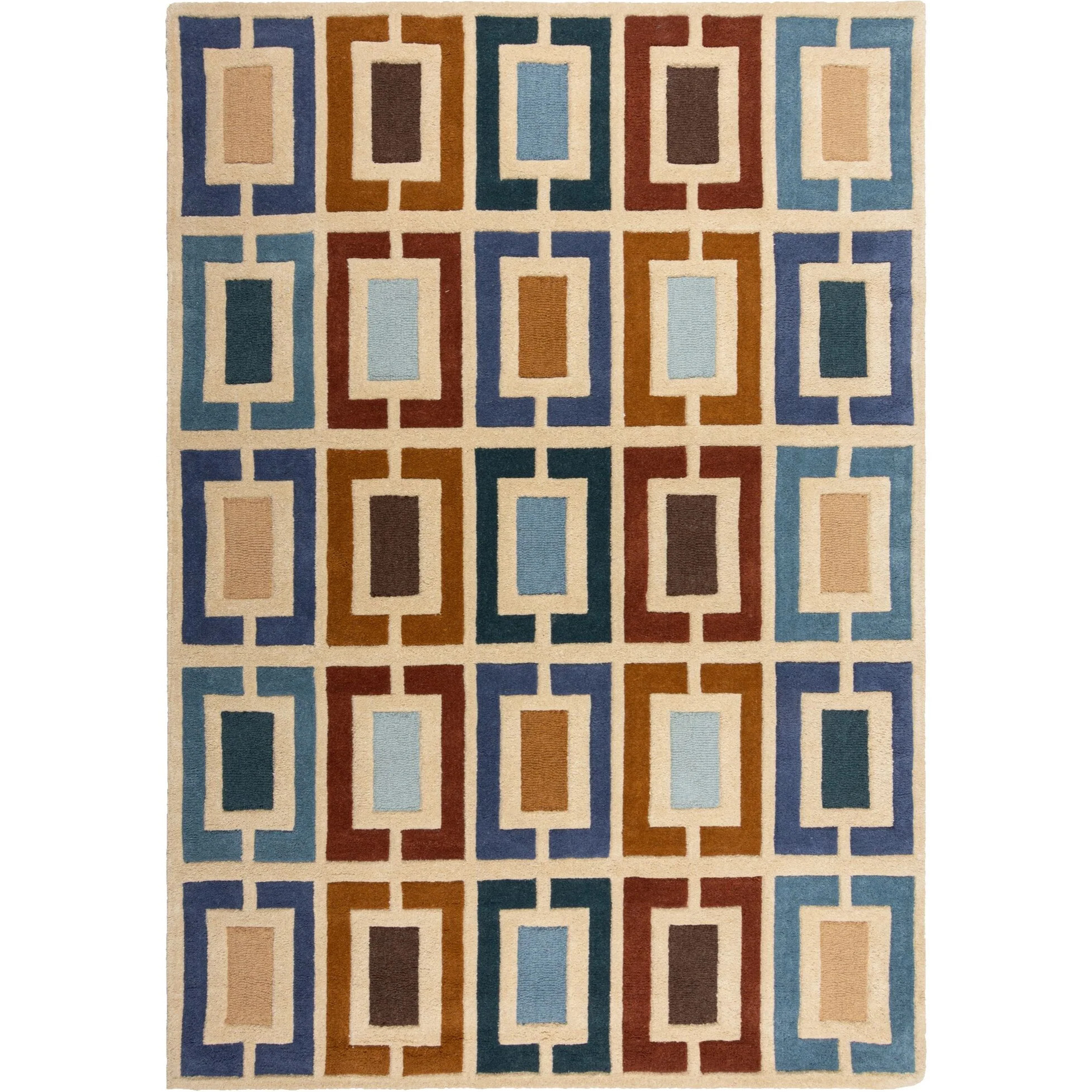 Tapis en laine BLOCKS RETRO
