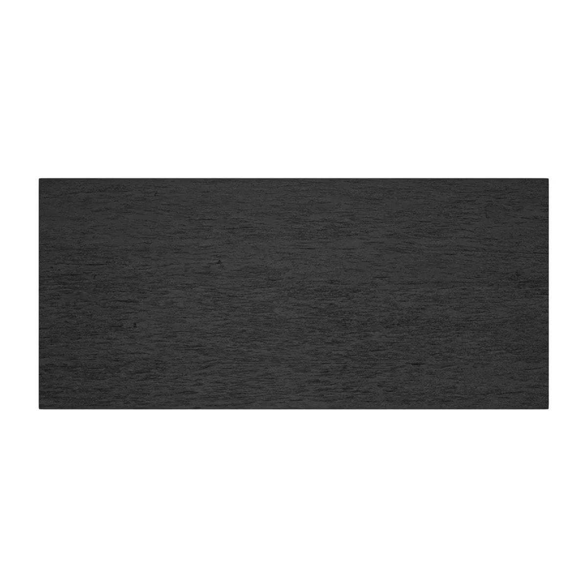 Table rectangulaire 10 personnes en bois de teck recyclé noir 240 cm - Adok