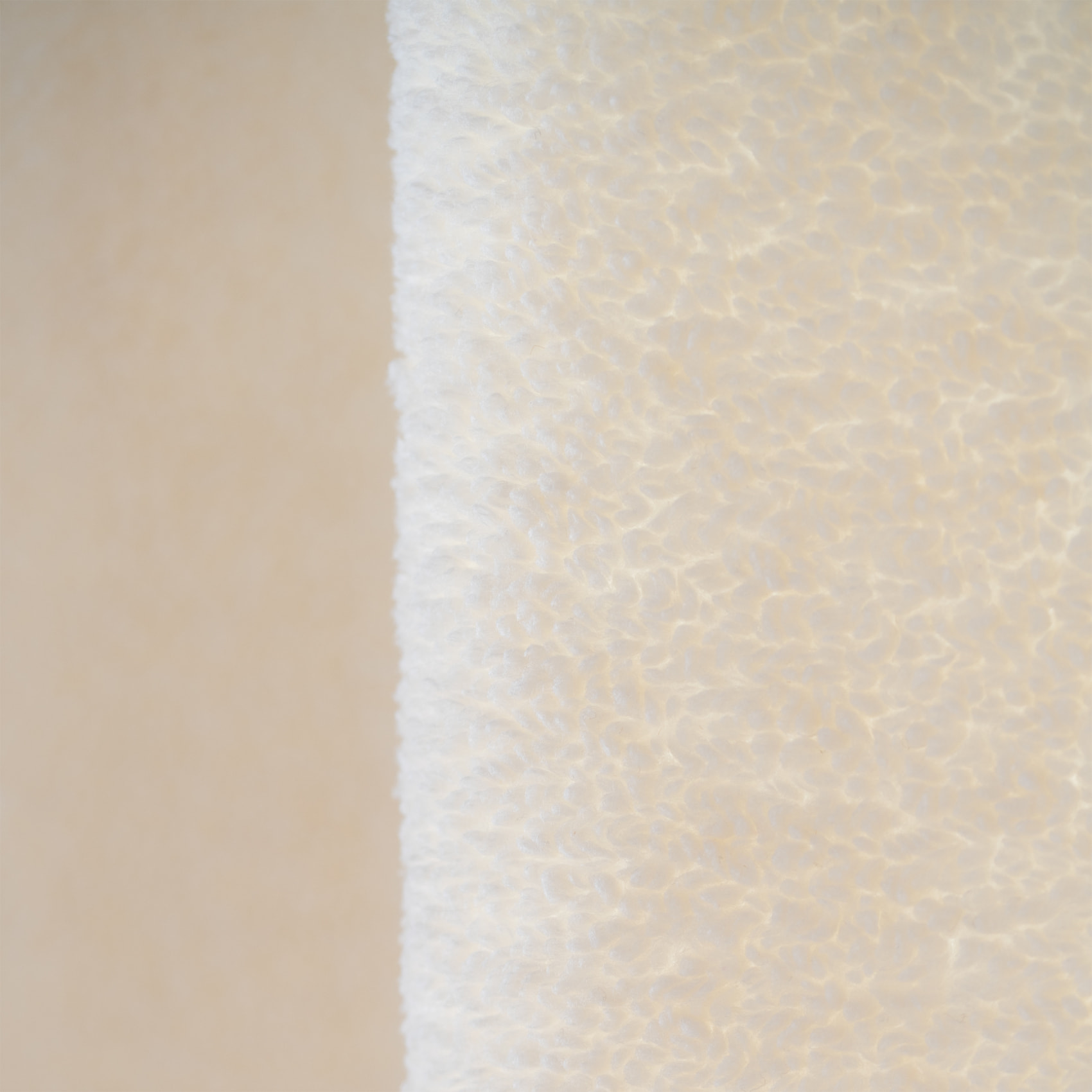 Rideau montagne  - Effet mouton - Ecru