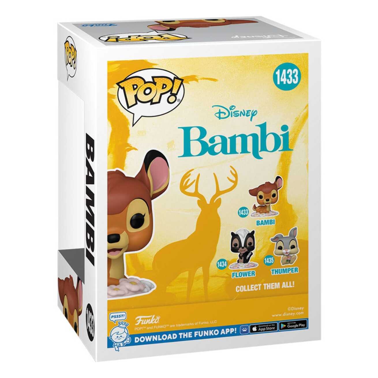 Bambi 80th Anniversary Pop! Disney Vinile Figura Bambi 9 Cm Funko