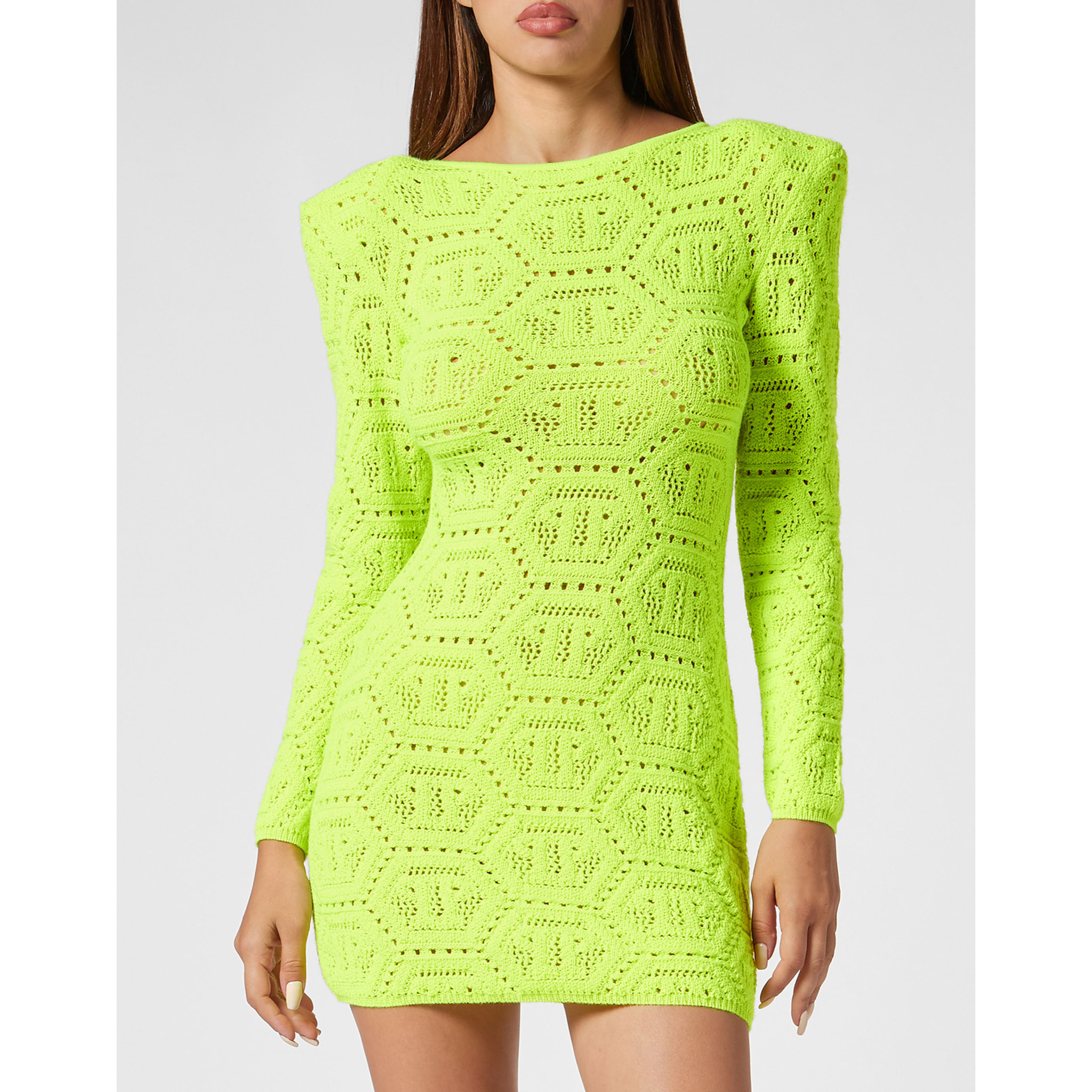 PHILIPP PLEIN Vestido de punto MONOGRAM