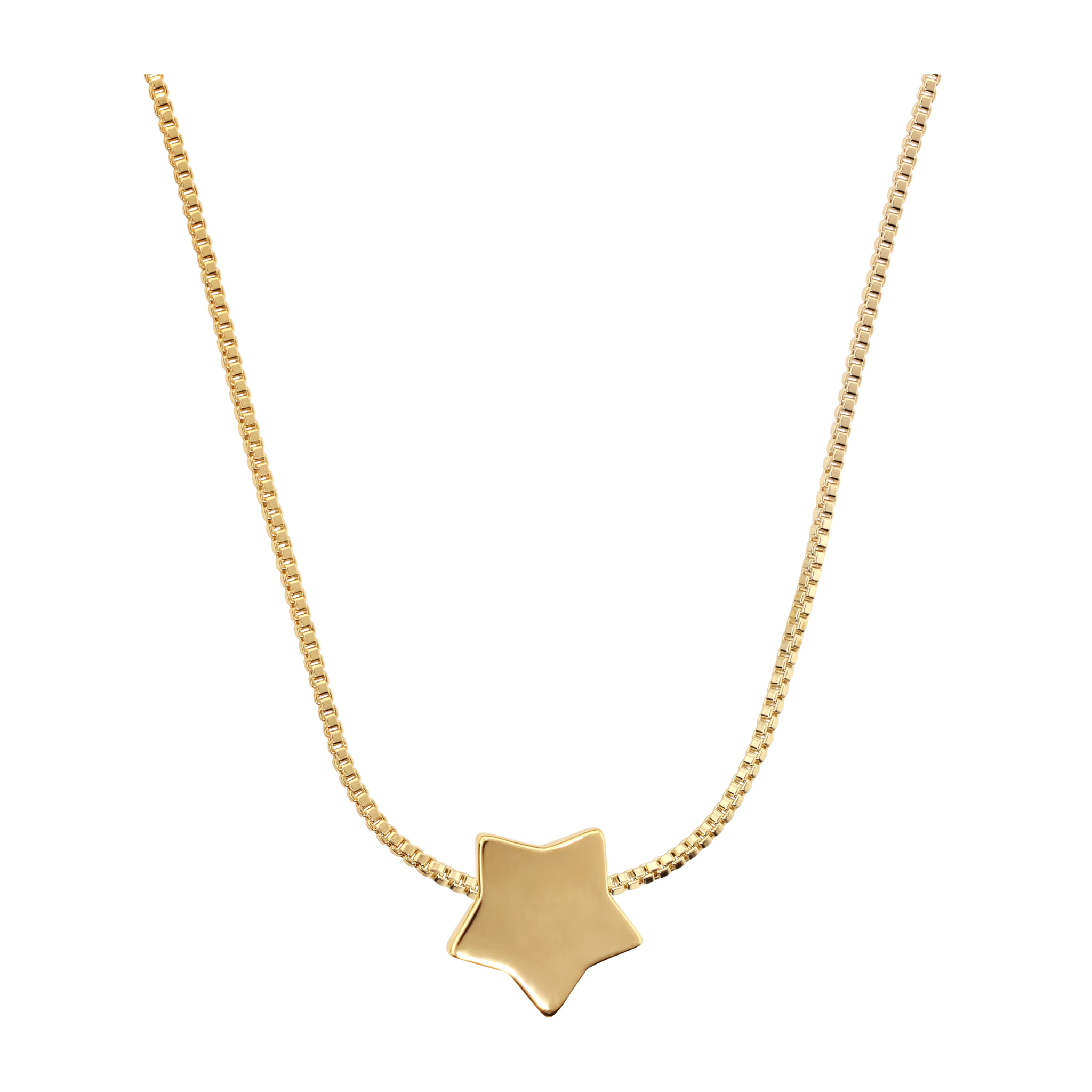 Collana Girocollo Catena Veneziana con Ciondolo Stella