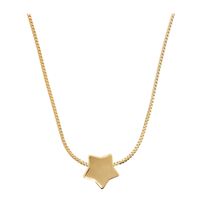 Collana Girocollo Catena Veneziana con Ciondolo Stella
