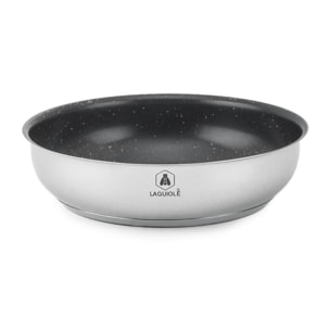 Set de 3 poêles inox amovible  antiadhésif - "Réactif"