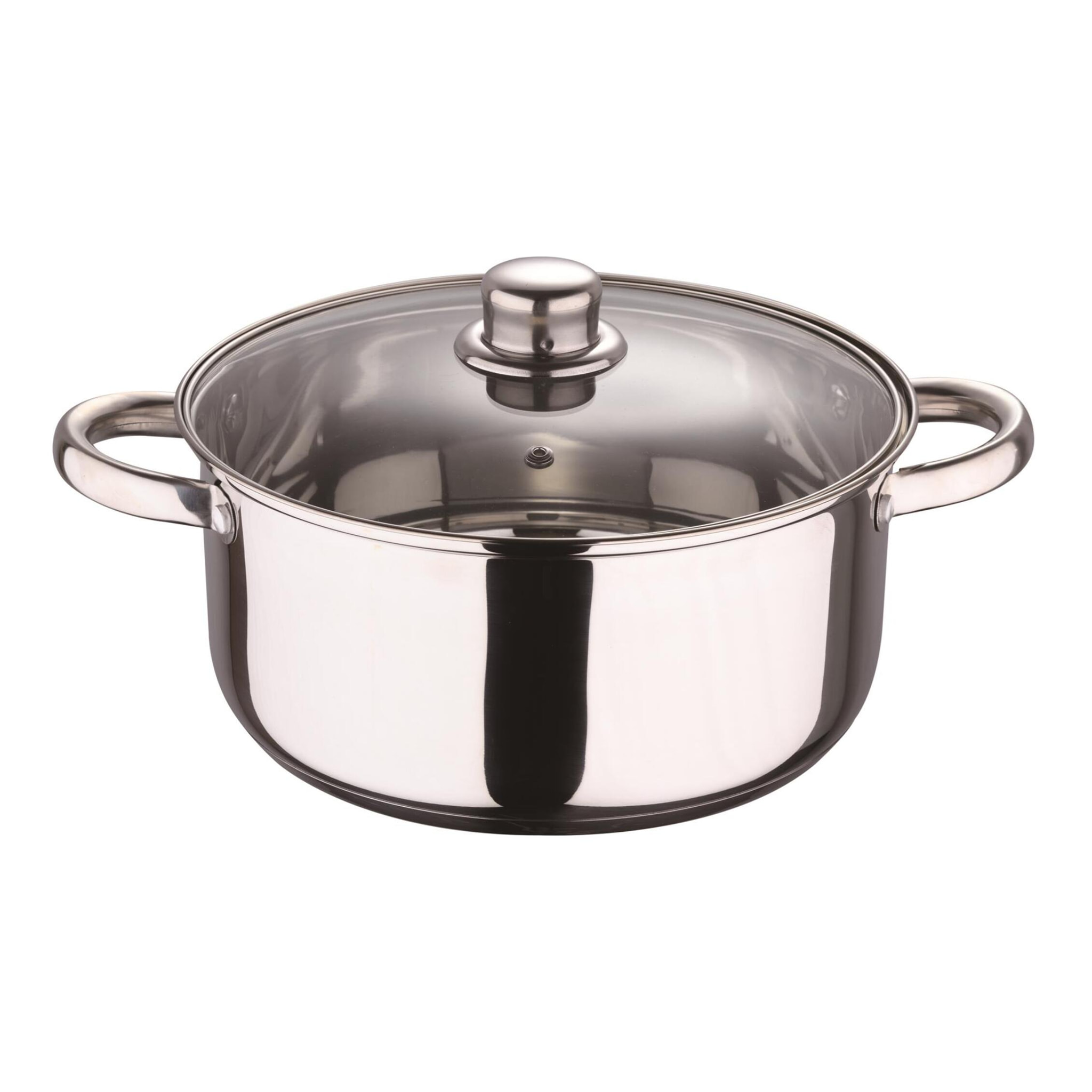 juego de batería de cocina de 12 piezas en acero inoxidable con bases de inducción y mangos ergonómicos