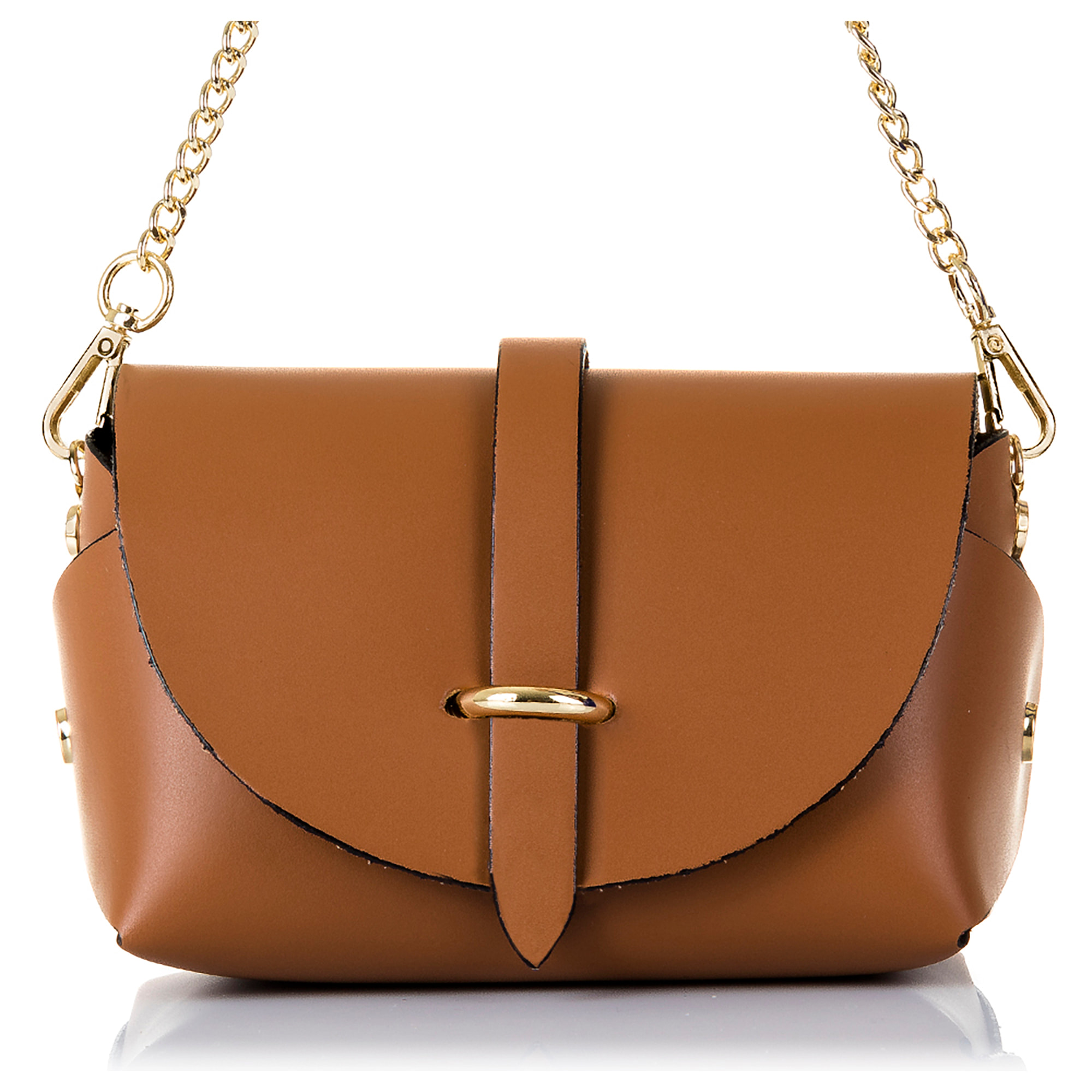 Aurora Borsa a tracolla Donna.Pelle autentica Ruga