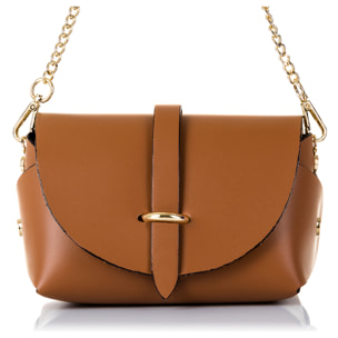 Aurora Borsa a tracolla Donna.Pelle autentica Ruga