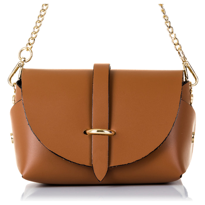 Aurora Borsa a tracolla Donna.Pelle autentica Ruga