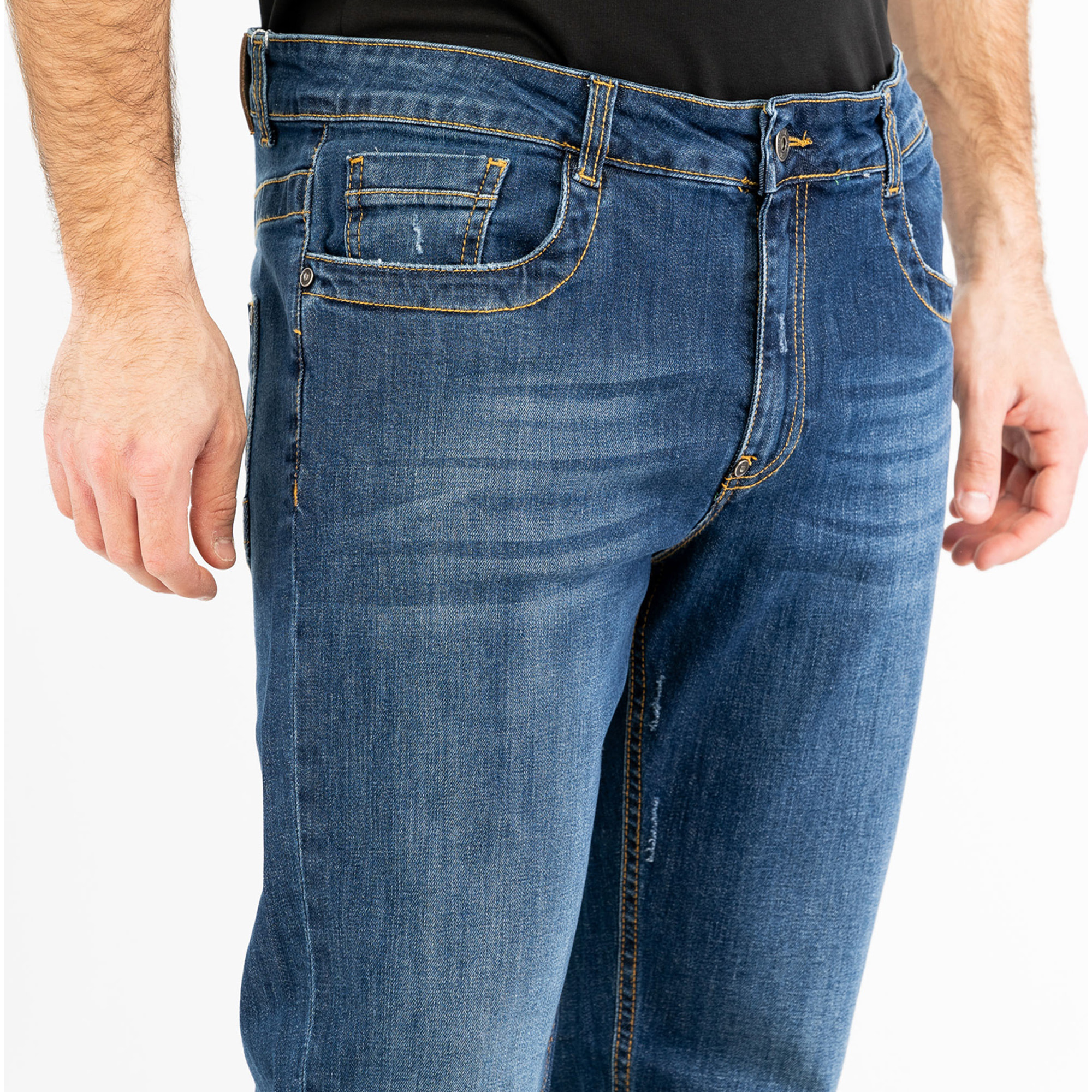 BIKKEMBERGS jeans uomo blue denim medium,light lav.1