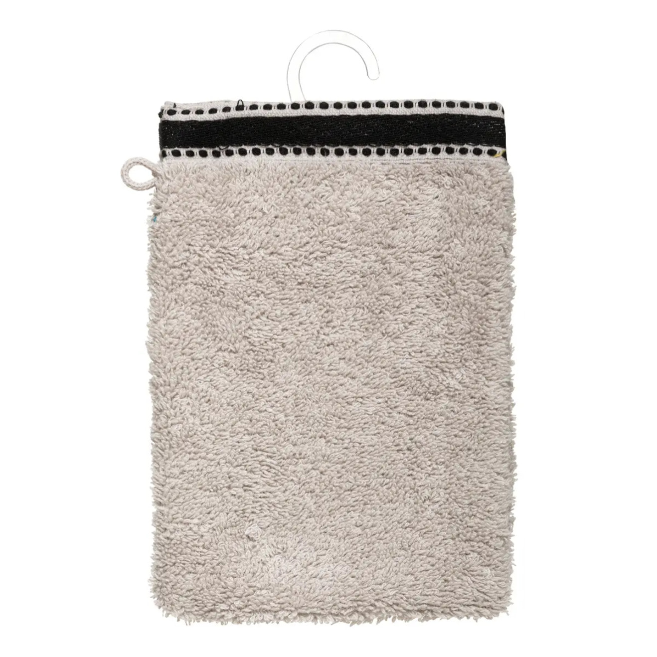 Lot de 2 gants de toilette "Joia" - coton 550 gr/m² - lin 15x21 cm