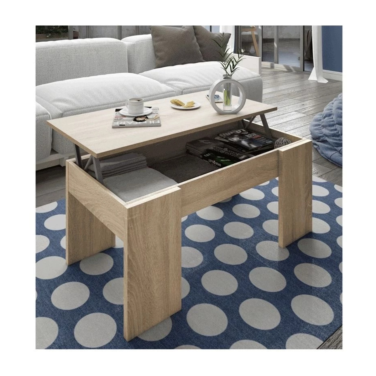 Mesa de centro elevable Low Cost Roble Canadian