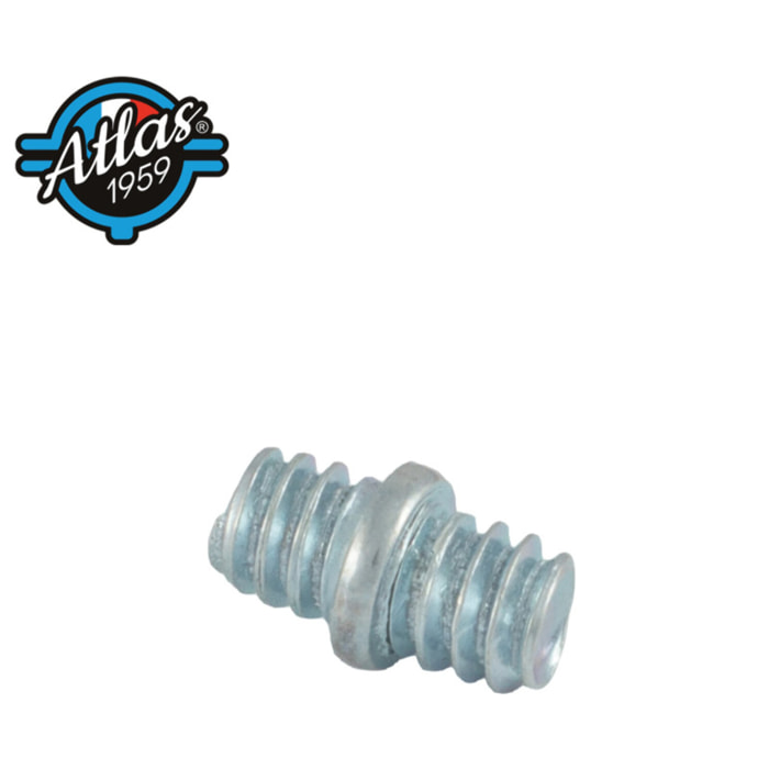 Raccord de jonction double mâle Atlas - Ø M8 - acier zingué blanc - Boite de 50 - SCELL-IT - RMM08