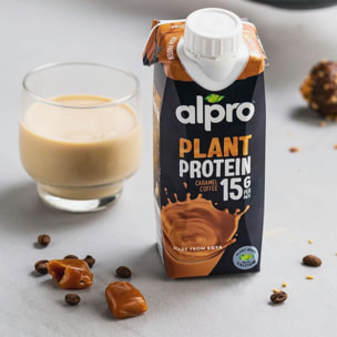 15 x 250ml - Alpro - Boisson végétale - Soja protéine goût caramel macchiato - 250ml