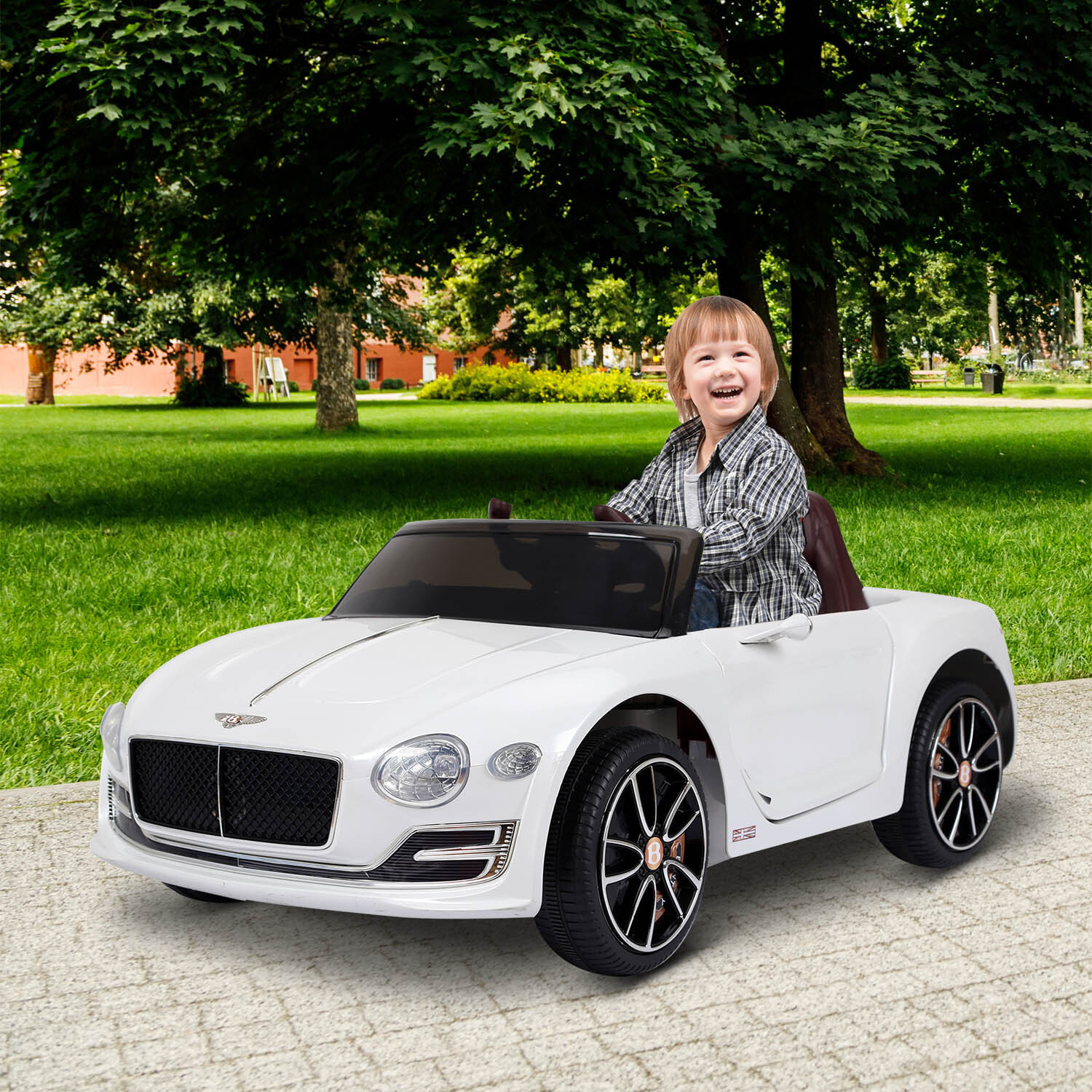 Coche Eléctrico para Niños con Mando a Distancia MP3 Blanco