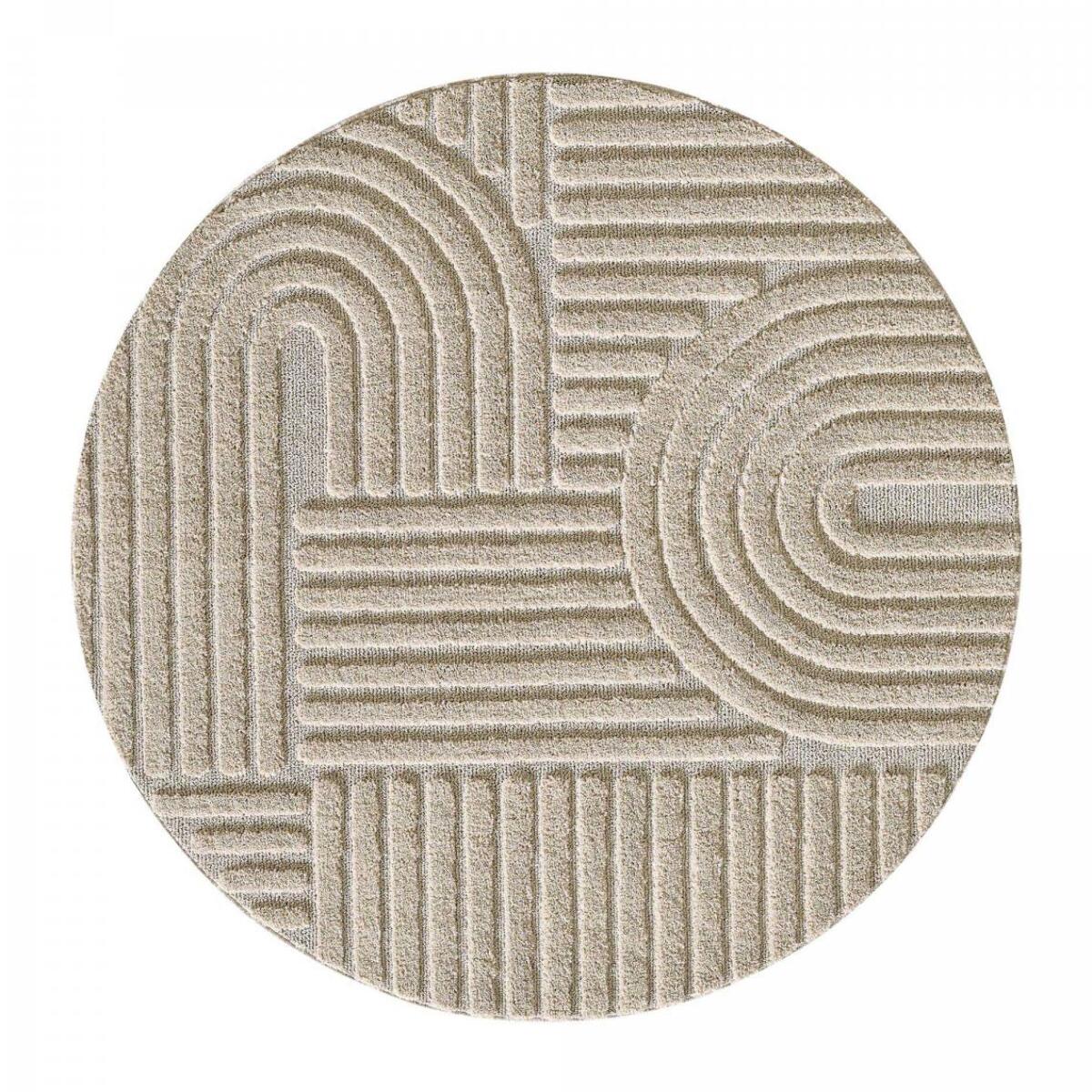Tapis salon au motif géométrique en relief, design épuré, MANON