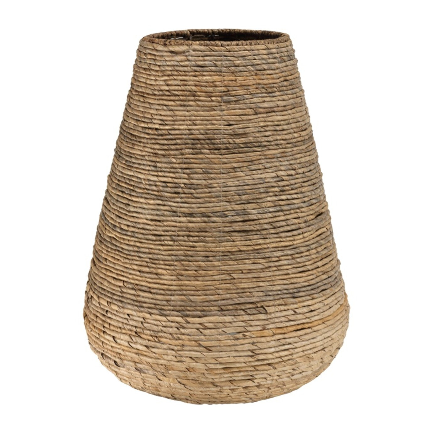 SIXTINE - Cache pot modèle moyen en tissage d'abaca naturel