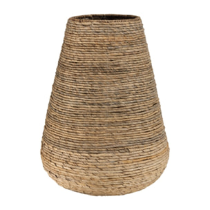 SIXTINE - Cache pot modèle moyen en tissage d'abaca naturel
