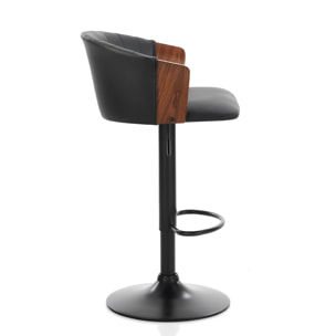 Oresteluchetta sgabello BERGEN DARK WOOD