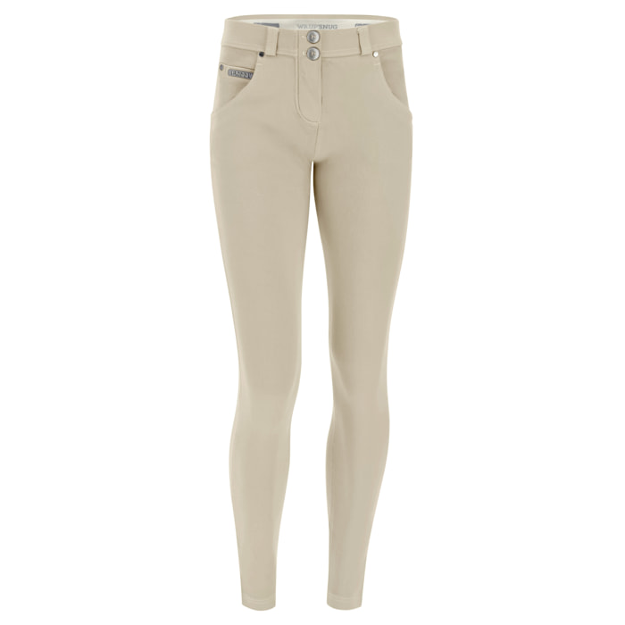 Pantaloni push up WR.UP® skinny in tessuto navetta tinto in capo