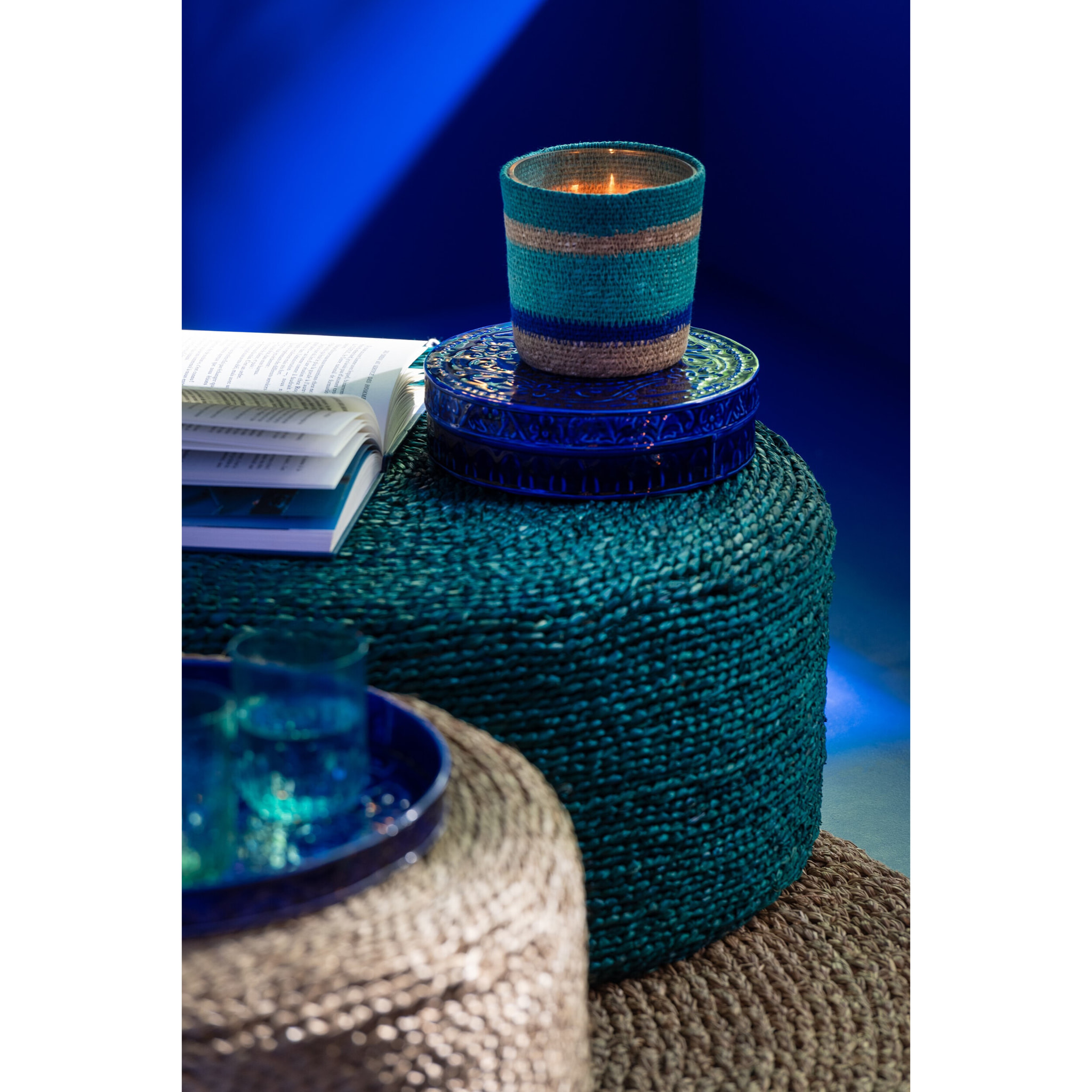 J-Line Set De 2 Boites Nag Bleu Large