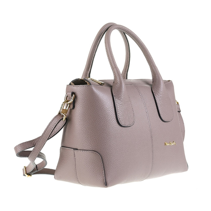 Borsa a mano da donna Made in Italy - Modello Silvana Elite - 100% pelle - 22.0 x 15.0 x 10.0 cm