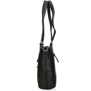 Borsa a spalla  da uomo In Vera pelle Made in Italy 30x30x6 cm