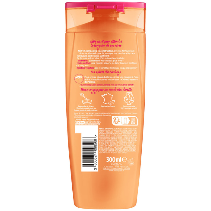 Lot de 12 - L'Oréal Paris Elseve Dream Long Shampooing Reconstructeur 300ml