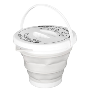 Seau A Compost Pliable Avec Anse Et Couvercle