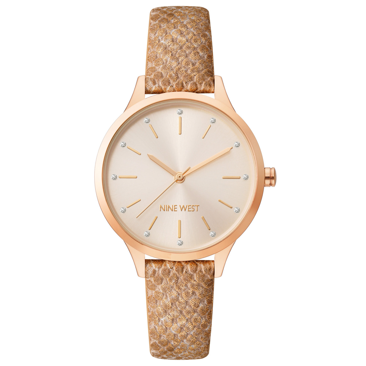 Reloj Nine West NW-2558RGBZ Mujer Analogico Cuarzo con Correa de Cuero